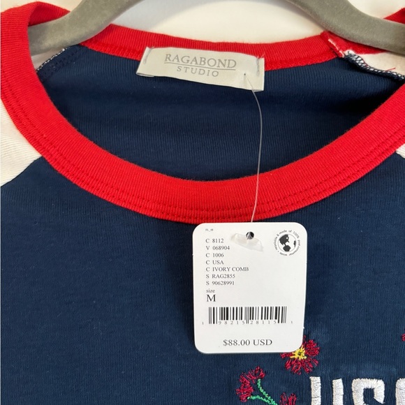 Free people embroidered USA baby tee - Picture 3 of 5